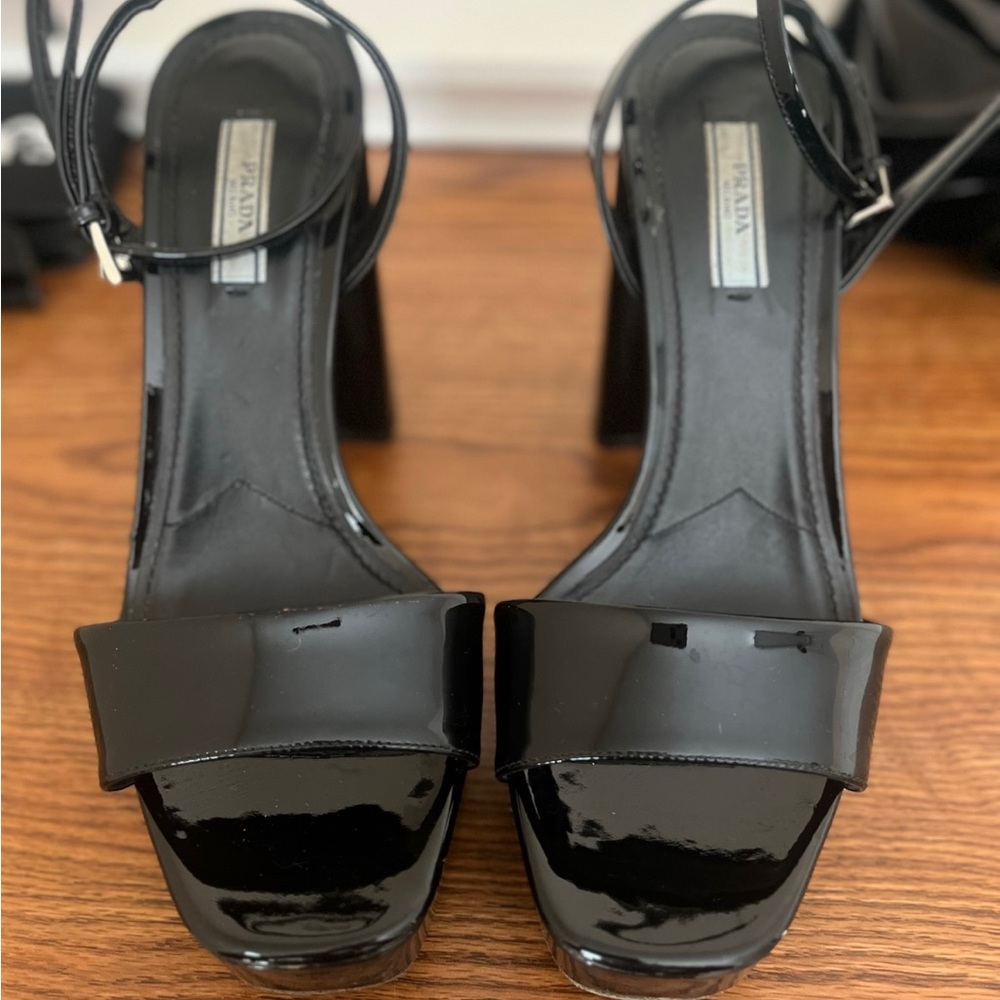 Authentic Prada Ankle Strap Platform Sandals (Nor… - image 2